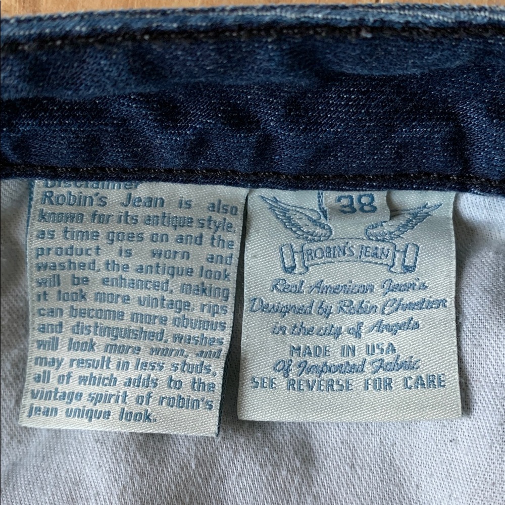 Robin's Jean Dark Blue Bootcut Jeans with Stud Accents - Picture 15 of 16